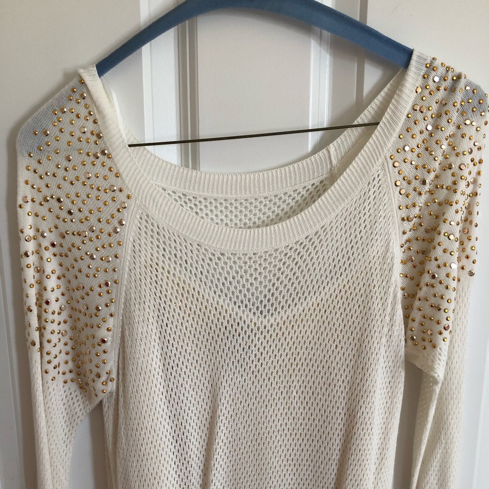 Off white sweater with tank